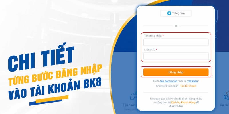 đăng nhập BK8 Cách đăng nhập BK8 trên PC